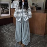 ゆるカワコーデ コーデュロイストライプ柄ウエストゴムドローストリング入りロングパ… | 17kg | 詳細画像12 