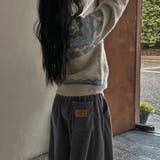 ゆるカワコーデ コーデュロイストライプ柄ウエストゴムドローストリング入りロングパ… | 17kg | 詳細画像17 