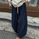 ゆるカワコーデ コーデュロイストライプ柄ウエストゴムドローストリング入りロングパ… | 17kg | 詳細画像19 