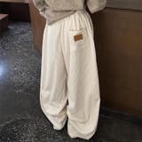 ゆるカワコーデ コーデュロイストライプ柄ウエストゴムドローストリング入りロングパ… | 17kg | 詳細画像3 