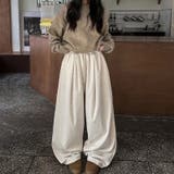 ゆるカワコーデ コーデュロイストライプ柄ウエストゴムドローストリング入りロングパ… | 17kg | 詳細画像6 