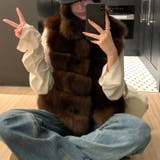 コーヒー | 甘辛系ガールズ ふわふわフェイクファーおしゃれでレトロなフェイクミンクベスト ジ… | 17kg