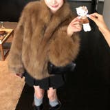 ダークブラウンブラウン | 甘辛系ガールズ☆スタンドカラー 上品で華やかなフェイクファーコートエコファー | 17kg