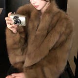 甘辛系ガールズ☆スタンドカラー 上品で華やかなフェイクファーコートエコファー | 17kg | 詳細画像17 