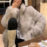 甘辛系ガールズ☆スタンドカラー 上品で華やかなフェイクファーコートエコファー | 17kg | 詳細画像34 