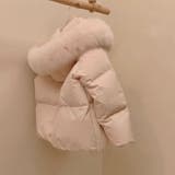 ゆるカワコーデ☆フォックス風ビッグファーフード付き ショート丈ダウンジャケット | 17kg | 詳細画像7 