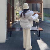 ゆるカワコーデ☆フォックス風ビッグファーフード付き ショート丈ダウンジャケット | 17kg | 詳細画像24 