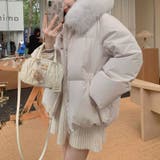 ゆるカワコーデ☆フォックス風ビッグファーフード付き ショート丈ダウンジャケット | 17kg | 詳細画像28 