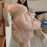 ゆるカワコーデ☆フォックス風ビッグファーフード付き ショート丈ダウンジャケット | 17kg | 詳細画像5 