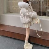 ゆるカワコーデ☆フォックス風ビッグファーフード付き ショート丈ダウンジャケット | 17kg | 詳細画像34 