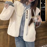 ゆるカワコーデ フェイクシープボア ベスト | 17kg | 詳細画像5