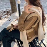 大人っぽく洗練された☆シープボア×フェイクファー牛角ボタン ベスト/ジレ | 17kg | 詳細画像11