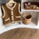 大人っぽく洗練された☆シープボア×フェイクファー牛角ボタン ベスト/ジレ | 17kg | 詳細画像15