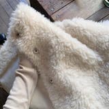 ゆるカワコーデ☆小さめスタンドカラー ムートン風ふわふわコート | 17kg | 詳細画像5 