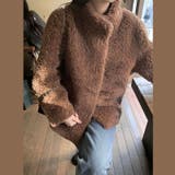 ゆるカワコーデ☆小さめスタンドカラー ムートン風ふわふわコート | 17kg | 詳細画像8 