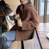 ゆるカワコーデ☆小さめスタンドカラー ムートン風ふわふわコート | 17kg | 詳細画像4 