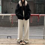 大人っぽく洗練された☆ファー付き 小粒ボア ムートン風コート | 17kg | 詳細画像2 