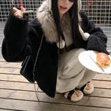 大人っぽく洗練された☆ファー付き 小粒ボア ムートン風コート | 17kg | 詳細画像22 