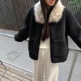 大人っぽく洗練された☆ファー付き 小粒ボア ムートン風コート | 17kg | 詳細画像26 
