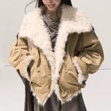 カーキ | パーカー風アウター マットで柔らかな光沢 ふんわりシープボア | 17kg