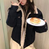 ゆるカワコーデ☆デニム×シープボアジャケット体型カバーアウター | 17kg | 詳細画像3 
