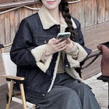 ゆるカワコーデ☆デニム×シープボアジャケット体型カバーアウター | 17kg | 詳細画像7 