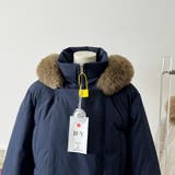 ゆるカワコーデ☆フォックスファー襟フード付き ダウンコート | 17kg | 詳細画像12 
