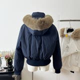 ゆるカワコーデ☆フォックスファー襟フード付き ダウンコート | 17kg | 詳細画像14 