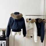 ゆるカワコーデ☆フォックスファー襟フード付き ダウンコート | 17kg | 詳細画像3 