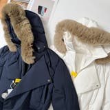 ゆるカワコーデ☆フォックスファー襟フード付き ダウンコート | 17kg | 詳細画像19 