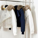 ホワイト | ゆるカワコーデ☆フォックスファー襟フード付き ダウンコート | 17kg