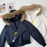 ゆるカワコーデ☆フォックスファー襟フード付き ダウンコート | 17kg | 詳細画像4 