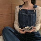 ゆるカワコーデ☆フラワープリント スクエアネック ショート丈 ニットトップス | 17kg | 詳細画像13 