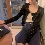 ゆるカワコーデ☆フラワープリント スクエアネック ショート丈 ニットトップス | 17kg | 詳細画像17 