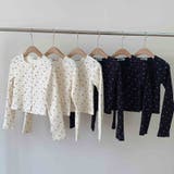 ゆるカワコーデ☆フラワープリント スクエアネック ショート丈 ニットトップス | 17kg | 詳細画像20 