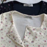 ゆるカワコーデ☆フラワープリント スクエアネック ショート丈 ニットトップス | 17kg | 詳細画像30 