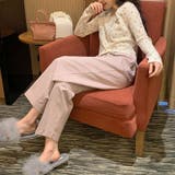 ゆるカワコーデ☆フラワープリント スクエアネック ショート丈 ニットトップス | 17kg | 詳細画像6 