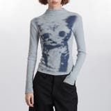 甘辛系ガールズ 猫プリント トップス長袖インナー | 17kg | 詳細画像11 