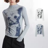 甘辛系ガールズ 猫プリント トップス長袖インナー | 17kg | 詳細画像5 