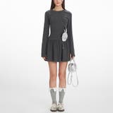 甘辛系ガールズ☆上品で細見えする長袖 プリーツスカート風 ワンピース | 17kg | 詳細画像7 