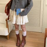 ミレニアル学園風 「レイヤード美学」ウエストゴム ベルベット | 17kg | 詳細画像16 