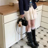 ミレニアル学園風 「レイヤード美学」ウエストゴム ベルベット | 17kg | 詳細画像21 