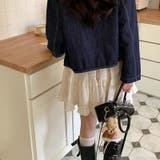 ミレニアル学園風 「レイヤード美学」ウエストゴム ベルベット | 17kg | 詳細画像22 