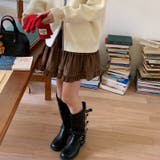 ミレニアル学園風 「レイヤード美学」ウエストゴム ベルベット | 17kg | 詳細画像4 