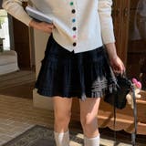 ブラック | ミレニアル学園風 「レイヤード美学」ウエストゴム ベルベット | 17kg