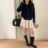 ミレニアル学園風 「レイヤード美学」ウエストゴム ベルベット | 17kg | 詳細画像7 