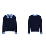 ミレニアル学園風 「インテリ優等生」配色切り替え フェイクレイヤード | 17kg | 詳細画像33 