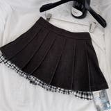 ミレニアル学園風☆チェック柄 襟付き ニットカーディガン+プリーツミニスカート | 17kg | 詳細画像9 