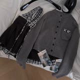 ミレニアル学園風☆チェック柄 襟付き ニットカーディガン+プリーツミニスカート | 17kg | 詳細画像10 