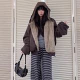 ユニセックス☆リバーシブル着用可中綿ジャケットゆったり 防寒 厚手ジャケット | 17kg | 詳細画像5 